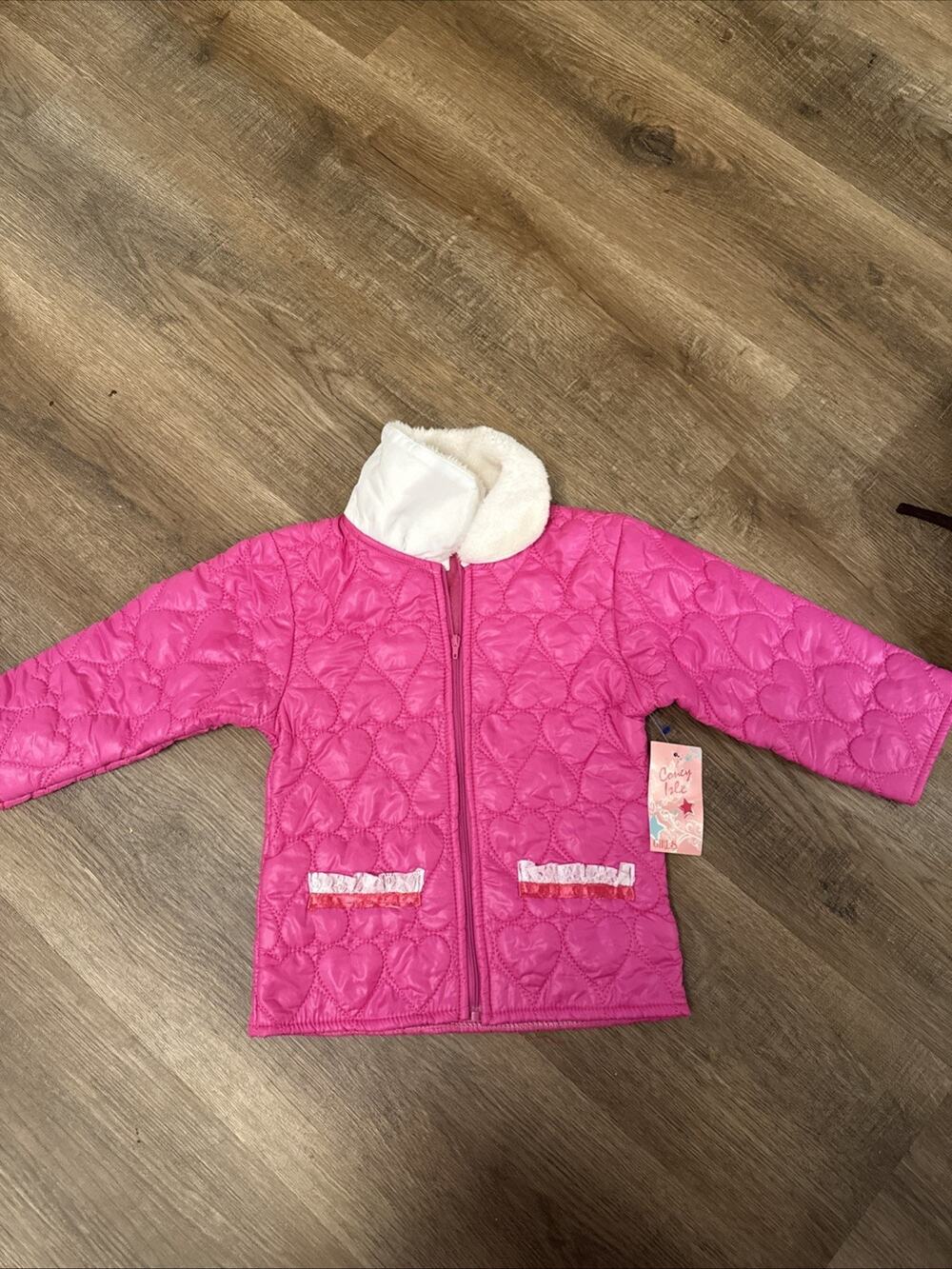 Pink Coney Isle 24 Month Winter Fall Jacket Heart Design, Pretty Girls Jacket